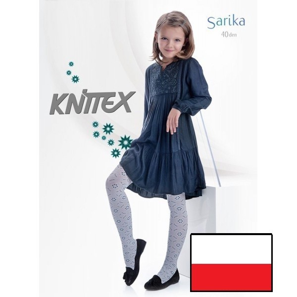 

​Колготи дитячі SARIKA 40 den KNITTEX р.116-122 (сірі)