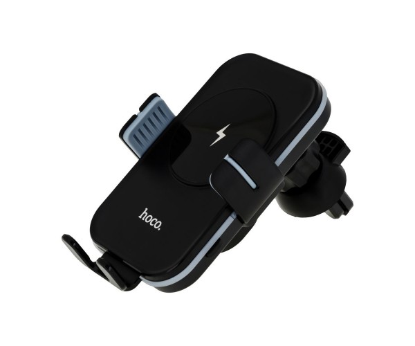 

Автодержатель Hoco CA80 Buddy smart Wireless Fast Charging Цвет Чёрно-Серый