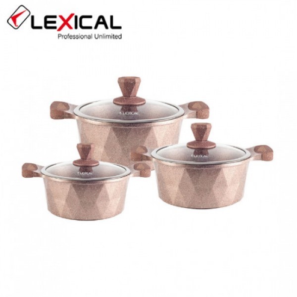 

Набор кастрюль с крышками 20/24/28 см Lexical LM-320601-5 (6 предметов)