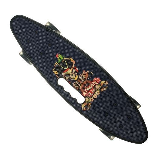 

Пенниборд (Penny Board) SL-AS(108), Дека С Ручкой, Колеса светящиеся (Пираты)