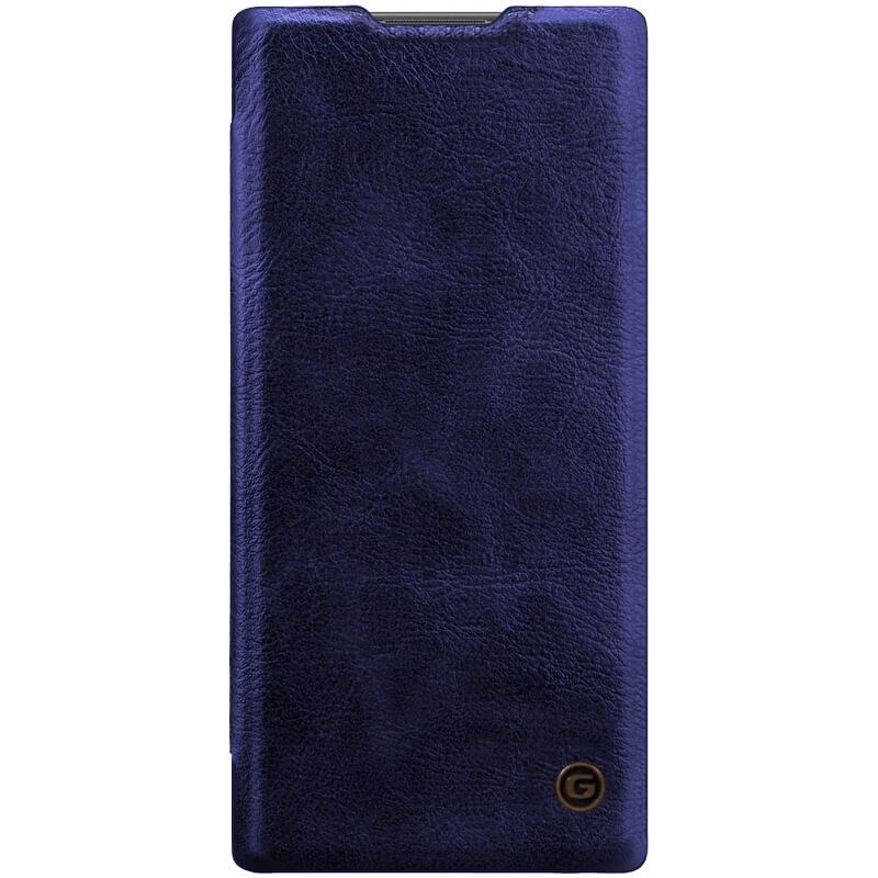 

Кожаный чехол книжка G-Case Vintage Business Series для Samsung Galaxy Note 10 Синий