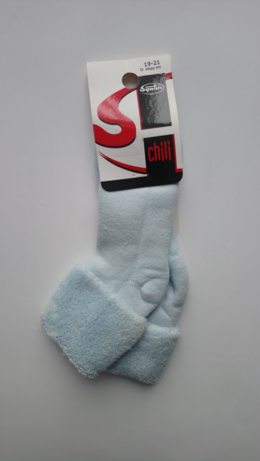 

Шкарпетки дитячі махрові однотонні із бортиком Chili SYNTEX (голубі) р. - (19-21 см, Шкарпетки дитячі махрові однотонні із бортиком Chili SYNTEX (голубі) р. 29-33 (19-21 см)