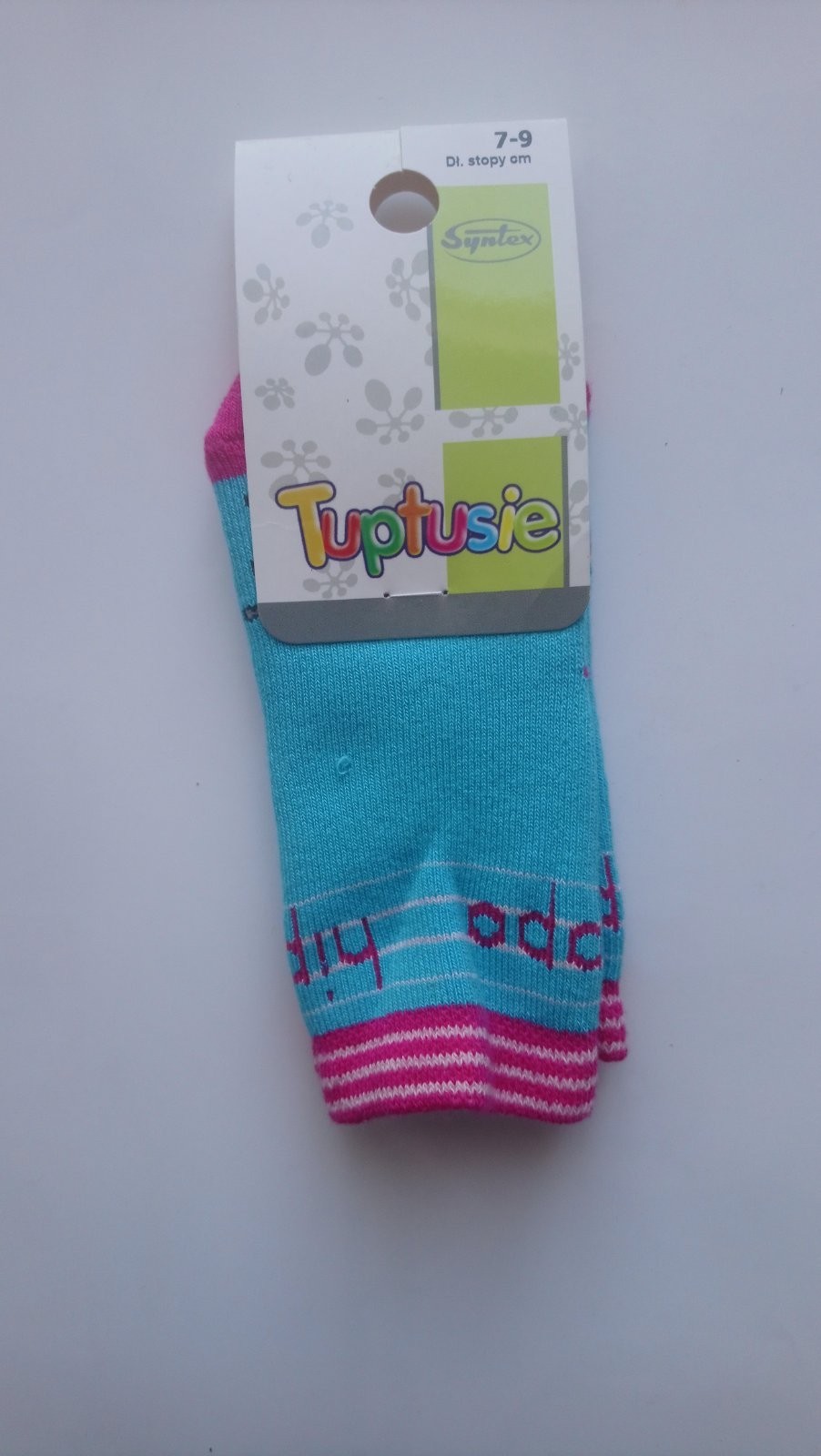 

Шкарпетки дитячі махрові з малюнком Tuptusie SYNTEX (голубий/hippo) р. - (7-9 см, Шкарпетки дитячі махрові з малюнком Tuptusie SYNTEX (голубий/hippo) р. 14-16 (7-9 см)