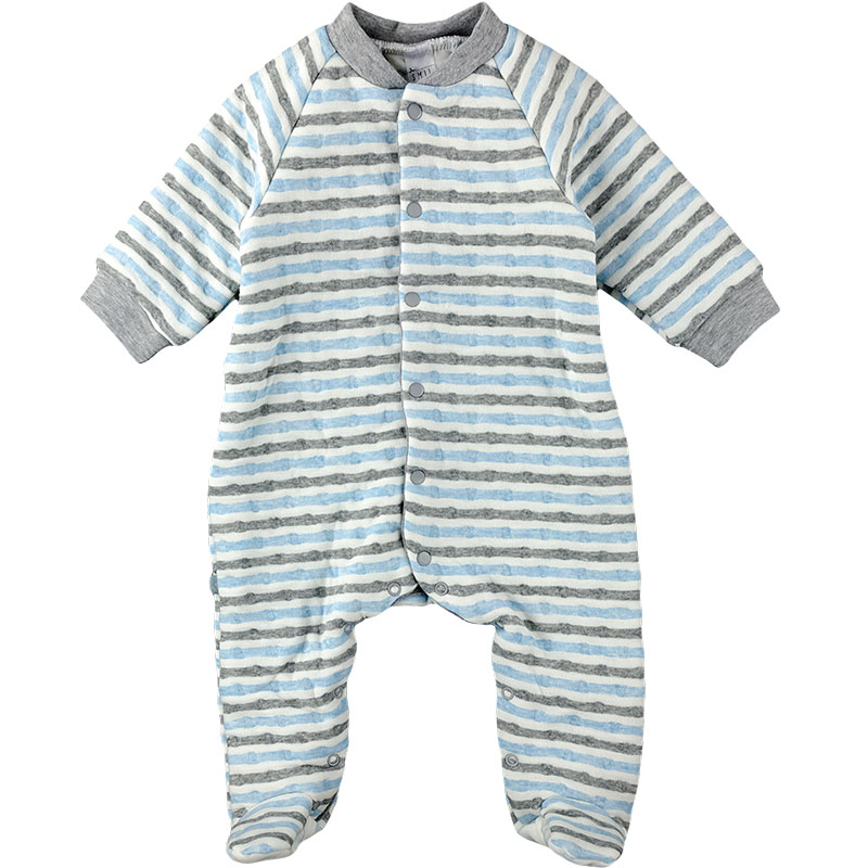 

Комбинезон (человечек) капитоновый для мальчика SMIL 122040/2 62 см голубая полоска