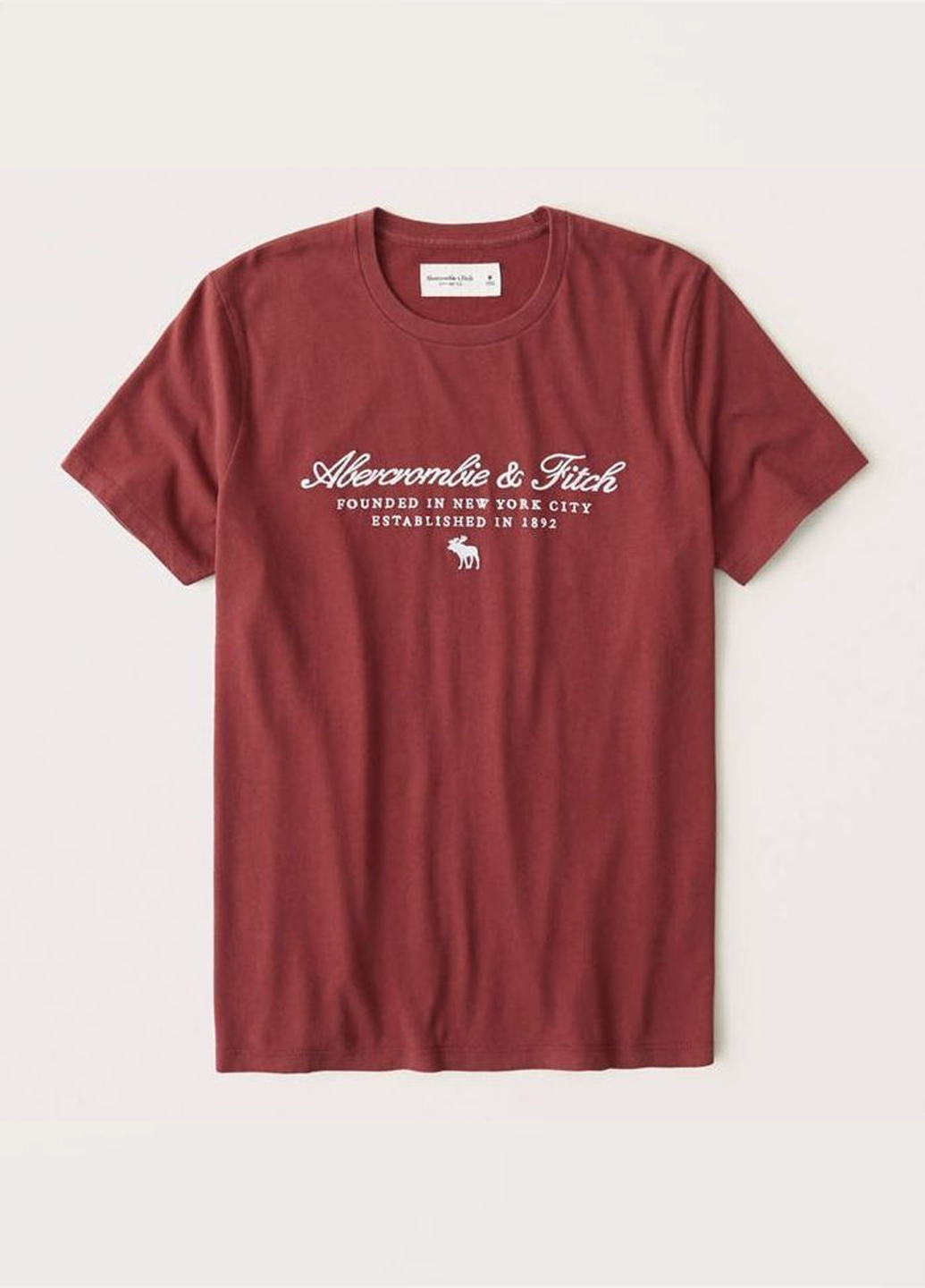 

Футболка Abercrombie & Fitch AF8602M  Темно-красный, Футболка Abercrombie & Fitch AF8602M S Темно-красный