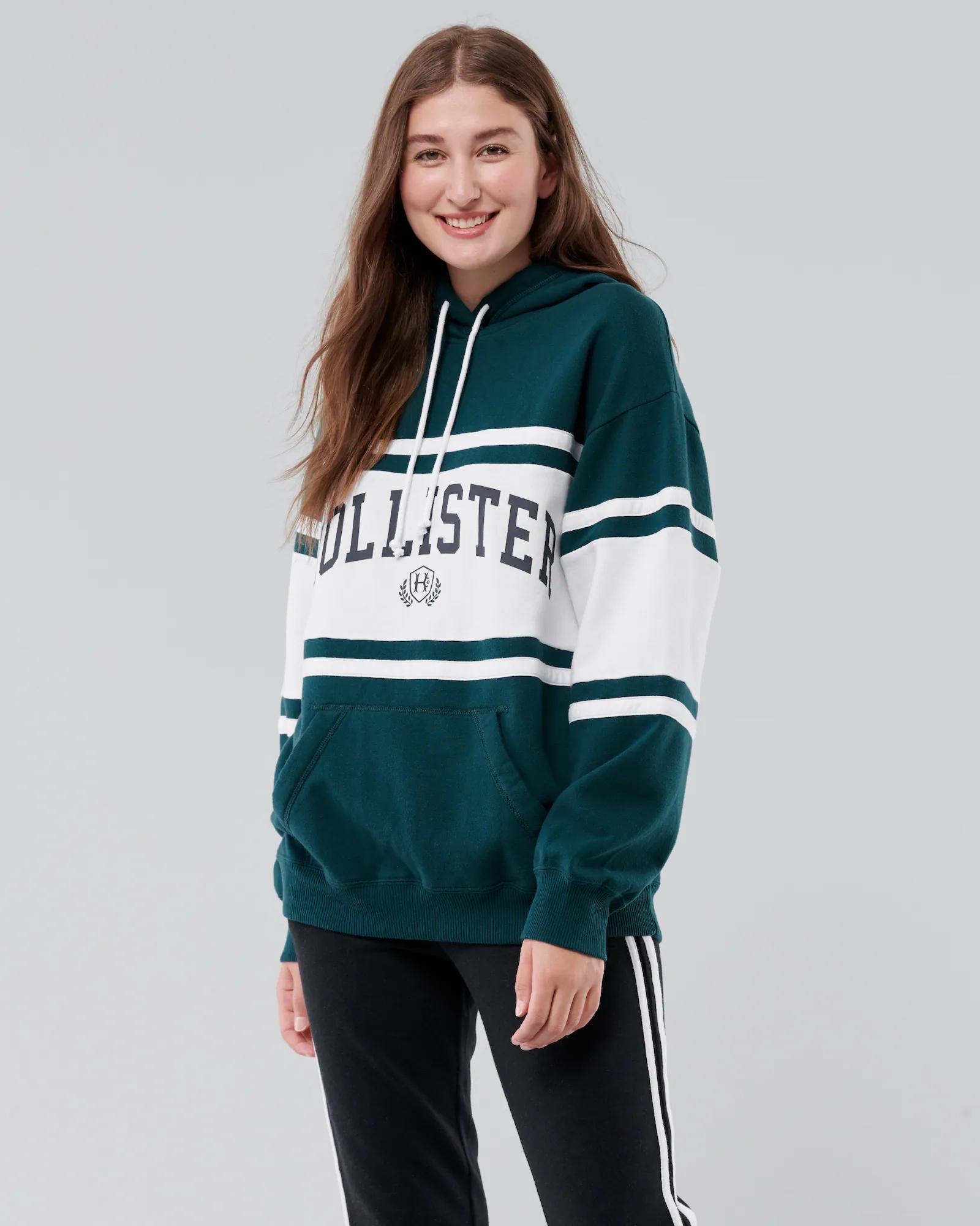 

Толстовка женская - толстовка Hollister HC8640W  Темно-зелёный, Толстовка женская - толстовка Hollister HC8640W XS Темно-зелёный