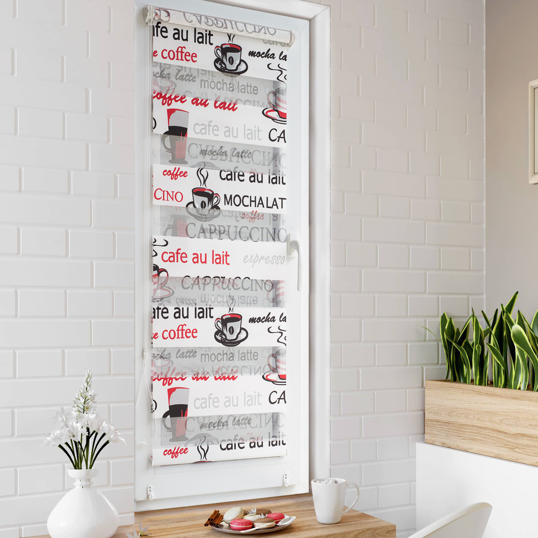 

Ролет тканевый Roll deLuxe День Ночь Кофе 125x160 см