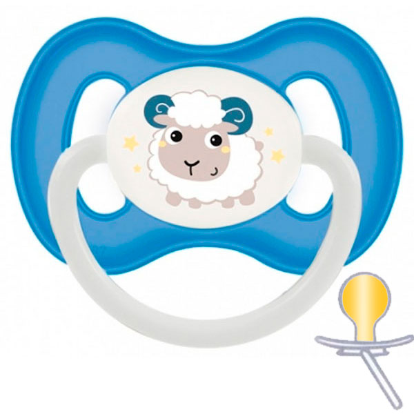 

Пустышка Bunny & Company латексная круглая, 0-6 мес, синяя, Canpol babies (12-64921)