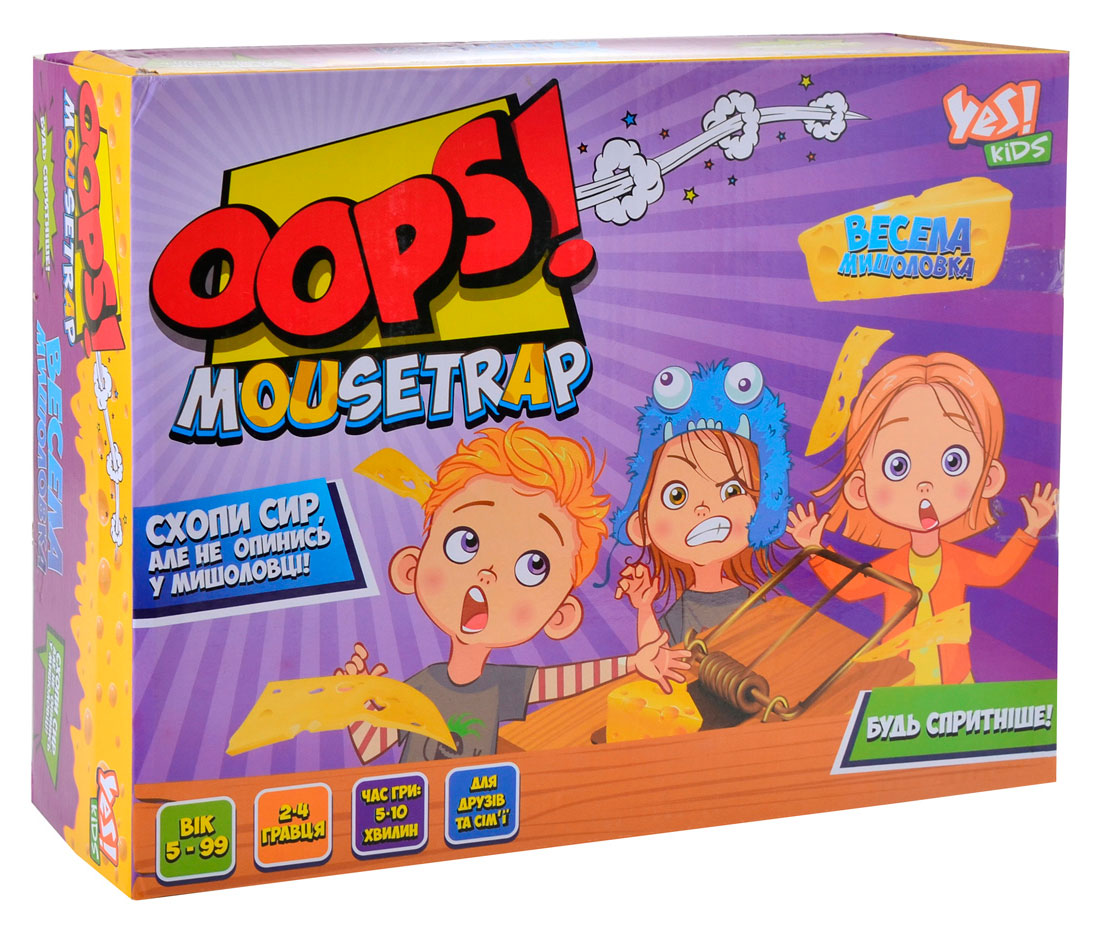 

Oops! Мышеловка!, настольная игра, Yes Kids (12-69916)