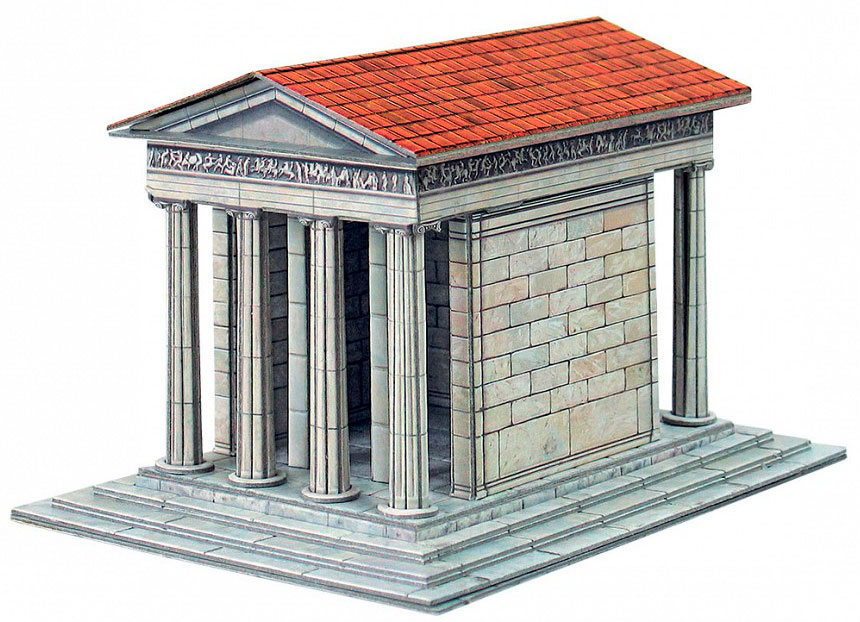 

Храм Ники Аптерос, Сборная модель из картона, Умная бумага (12-26544)