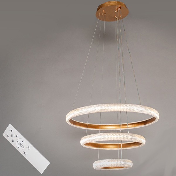 

Люстра LED DIASHA з диммером 100BT MD77017-600-400-200G