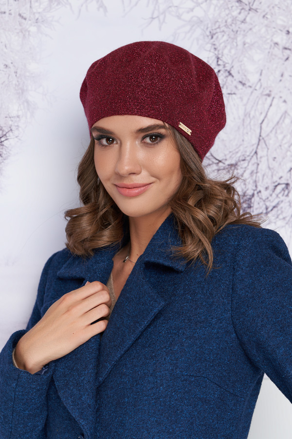 

Берет «Наиля» Braxton 25115014 56-59 см бордовый 4908