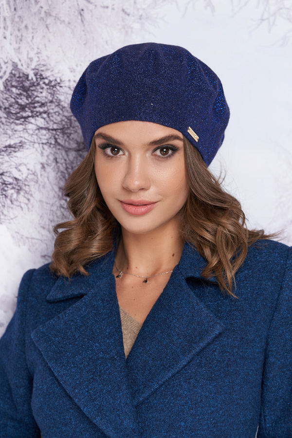 

Берет «Наиля» Braxton 25115007 56-59 см джинсовый 4908