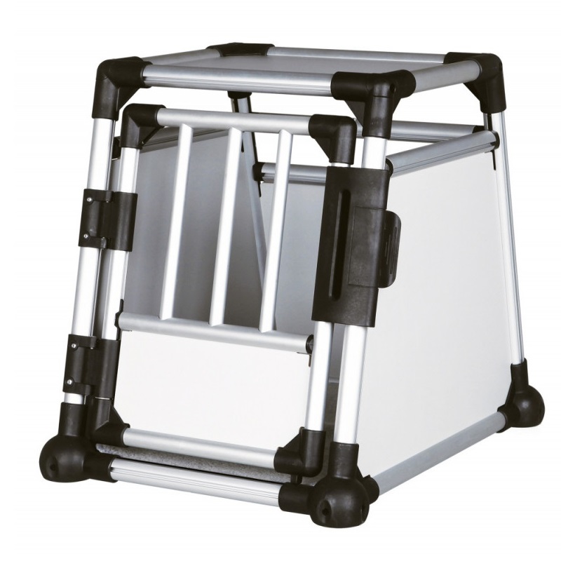 

Транспортировочный бокс с алюминиевым каркасом для собак Trixie S 48x57x64 см, светло-серый
