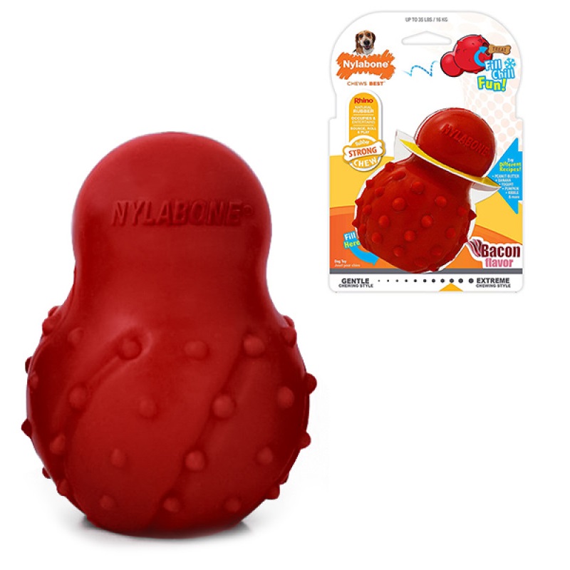 

Игрушка жевательная для собак с ароматом бекона Nylabone Strong Chew Cone M до 16 кг