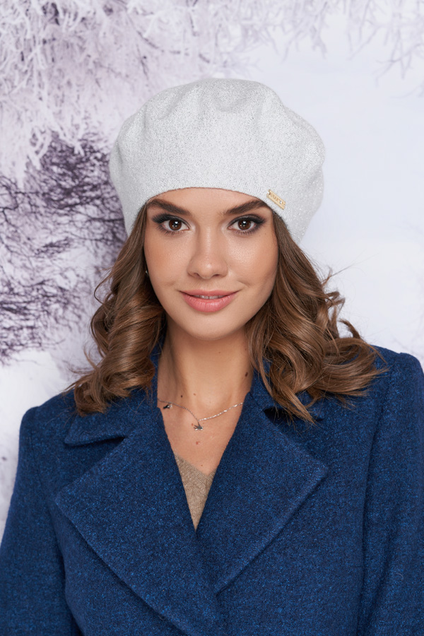 

Берет «Наиля» Braxton 25115002 56-59 см белый 4908
