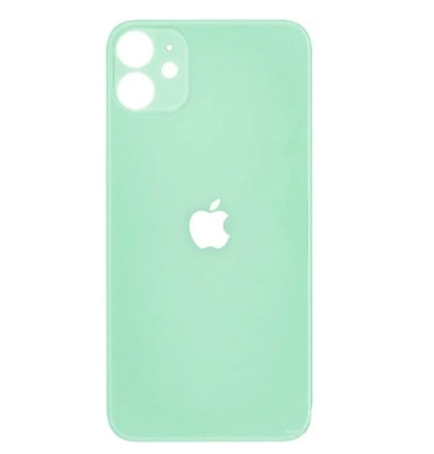 

Задняя крышка для iPhone 11, зеленая, Original (PRC), в комплекте стекло камеры