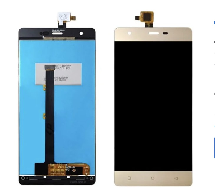 

Дисплей (экран) для Nomi i506 Shine + тачскрин, золотистый High Copy