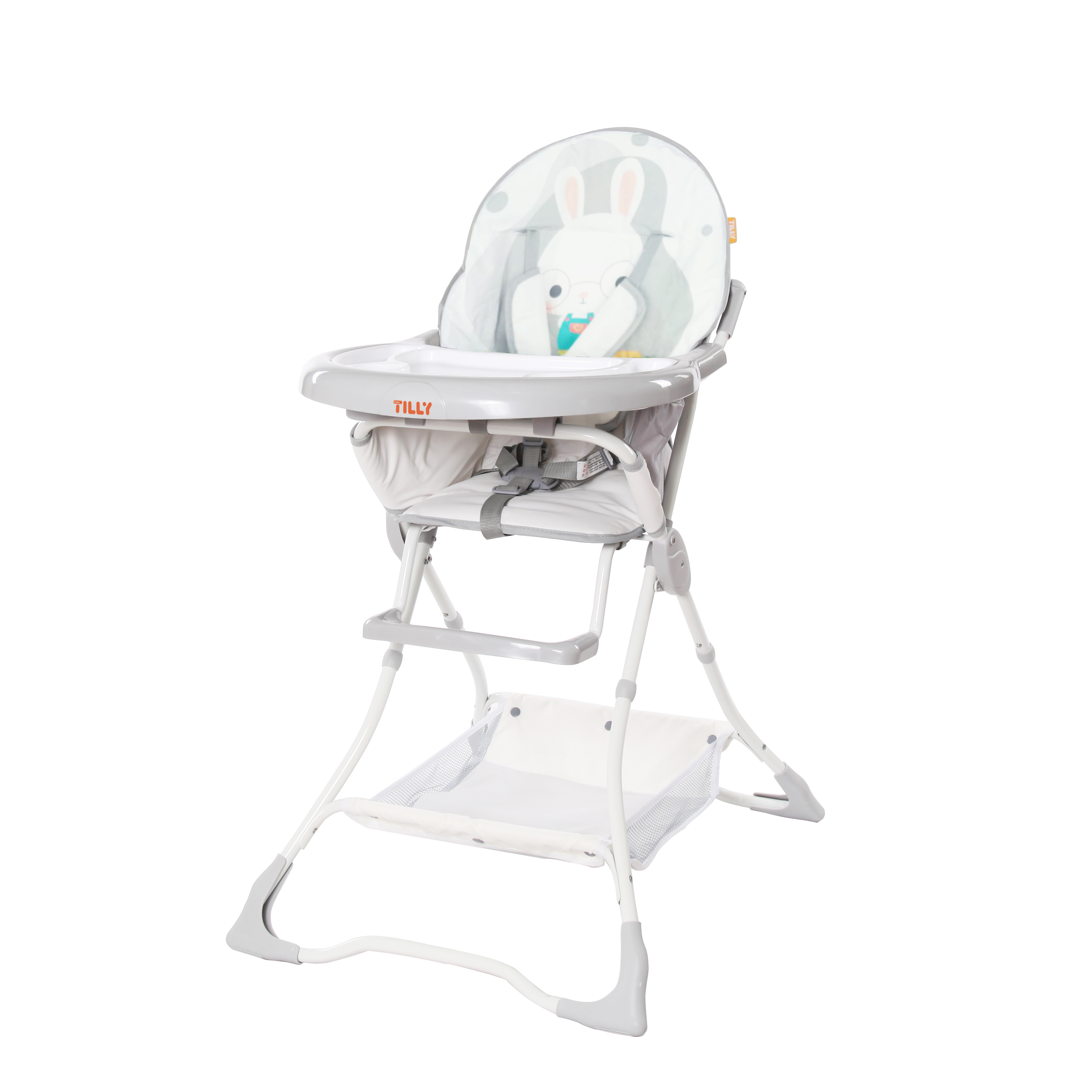 

Стульчик для кормления TILLY Buddy T-633/2 Grey Rabbit со столешницей и корзиной для игрушек