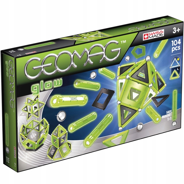 

Магнитный конструктор Geomag Glow 104 детали GEO-337