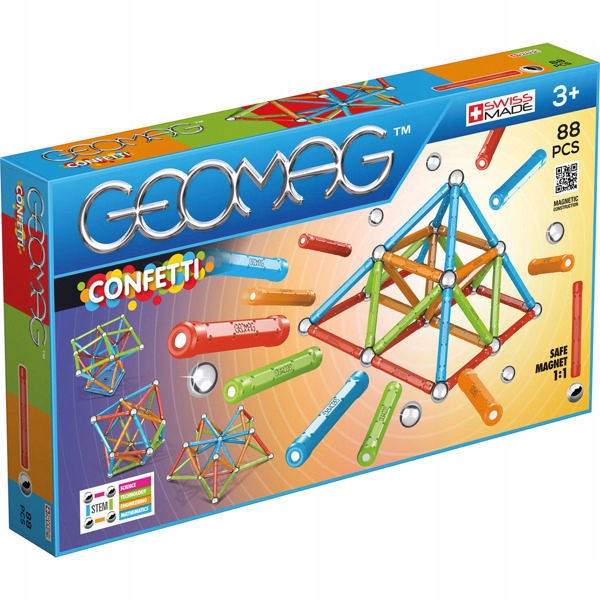 

Магнитный конструктор Geomag Confetti 88 деталей GEO-353