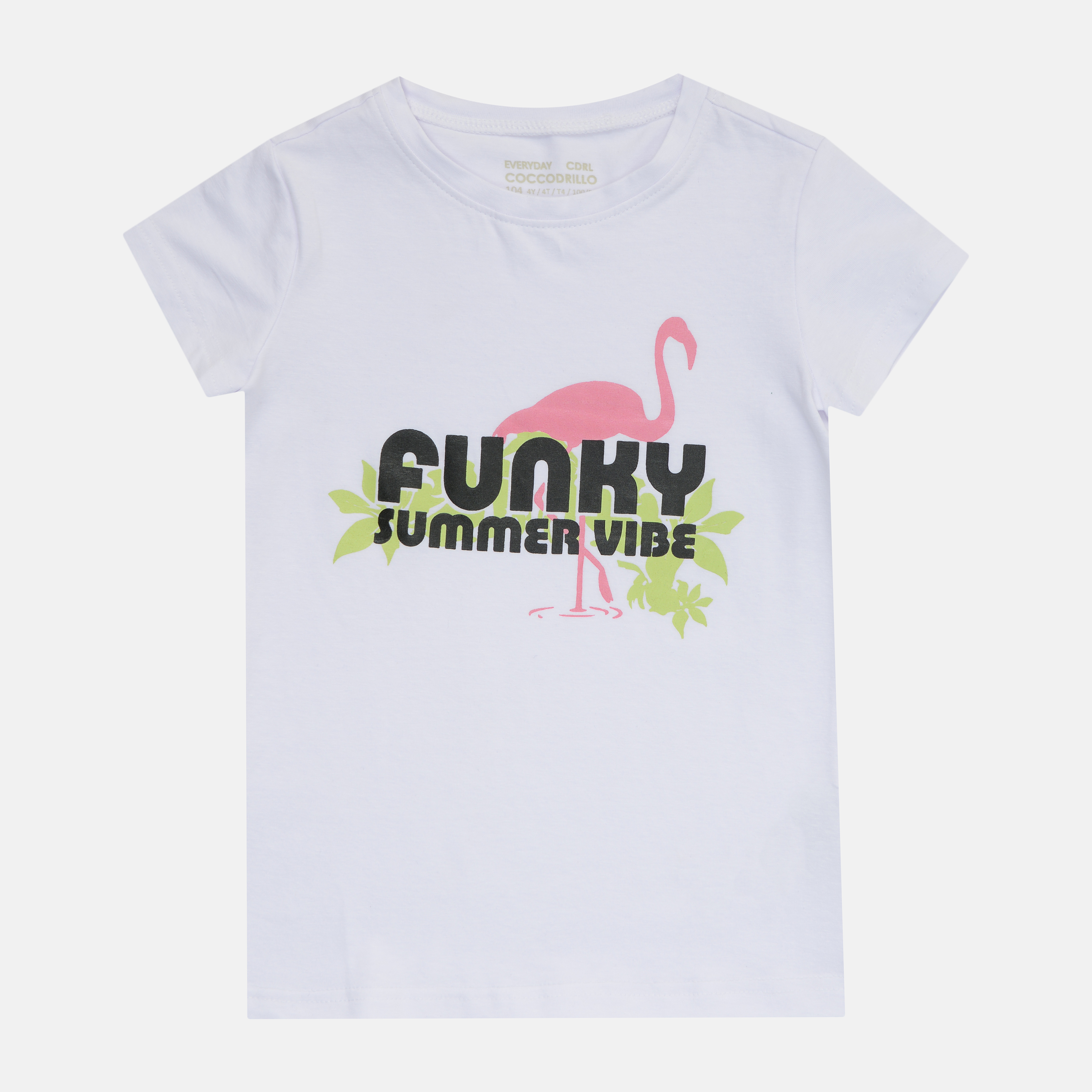

Футболка Coccodrillo Everyday Summer Vibe WC1143204ESU-001 122 см Белая