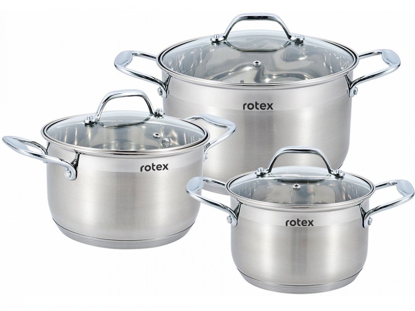 

Набор кастрюль из нержавеющей стали Rotex Catania 6 предметов (RC325-6L)