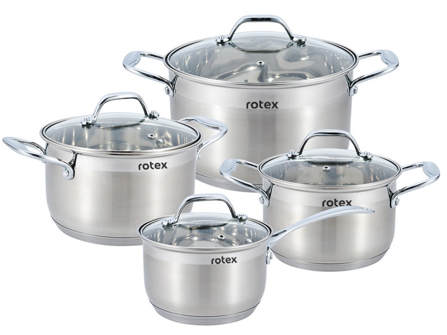 

Набор посуды из нержавеющей стали Rotex Catania 8 предметов (RC325-8L)