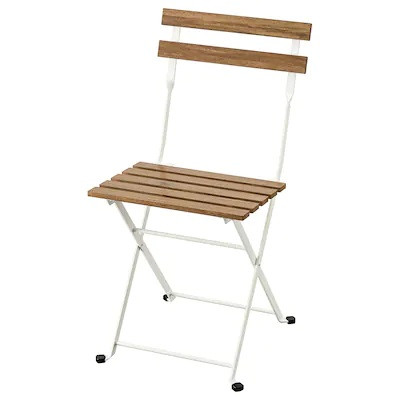 

Садовый стул IKEA TARNO складной Белый/Светло-коричневый (004.449.69)