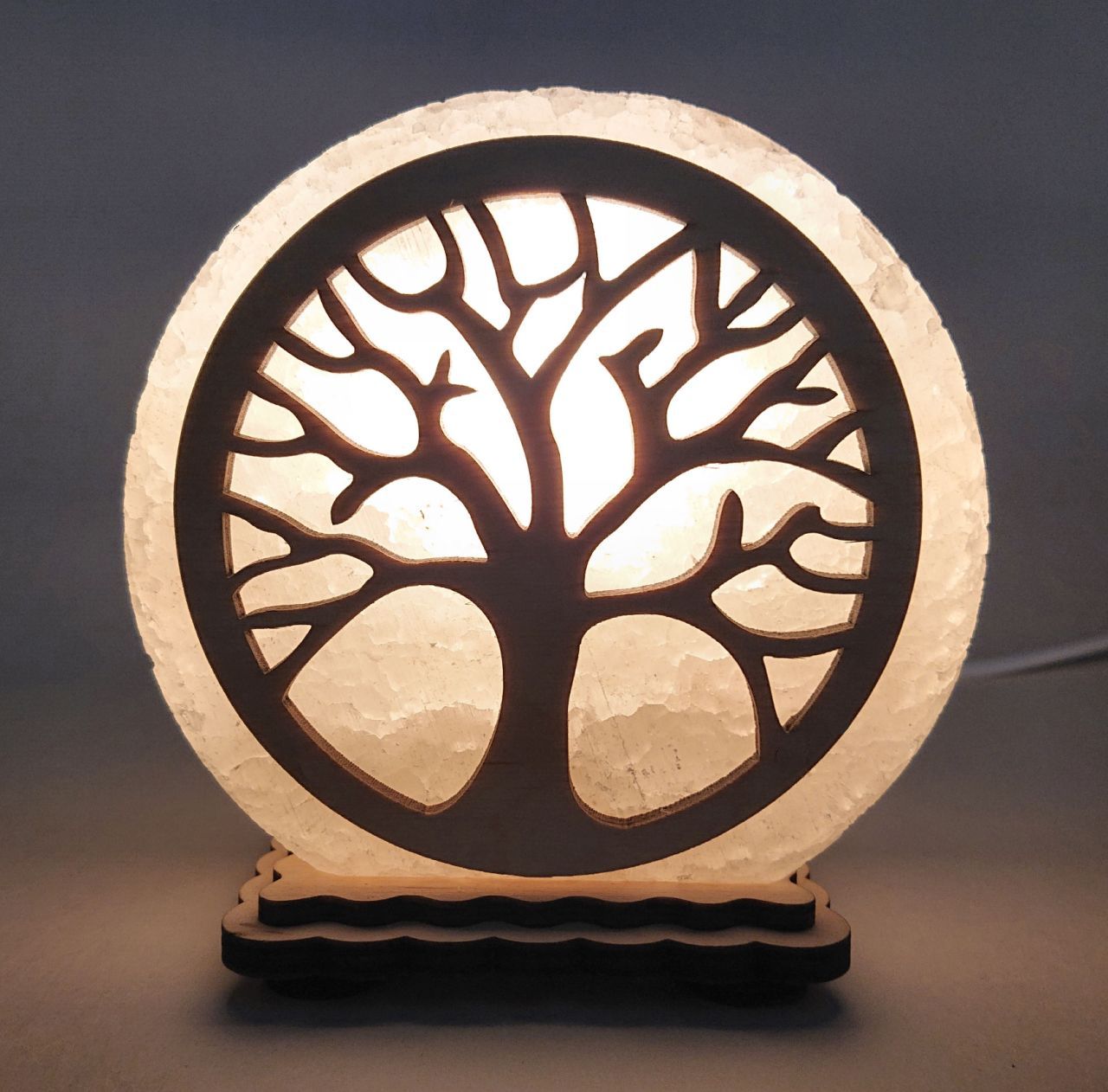 

Соляная лампа EcoDecorLamp круглый маленький Дерево желтый