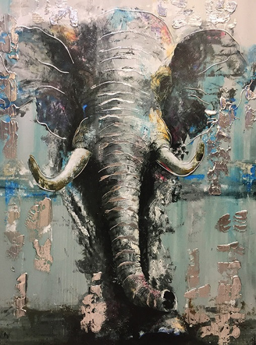 

Картина на стену Kayoom Elephant Lightblue 75х100 см