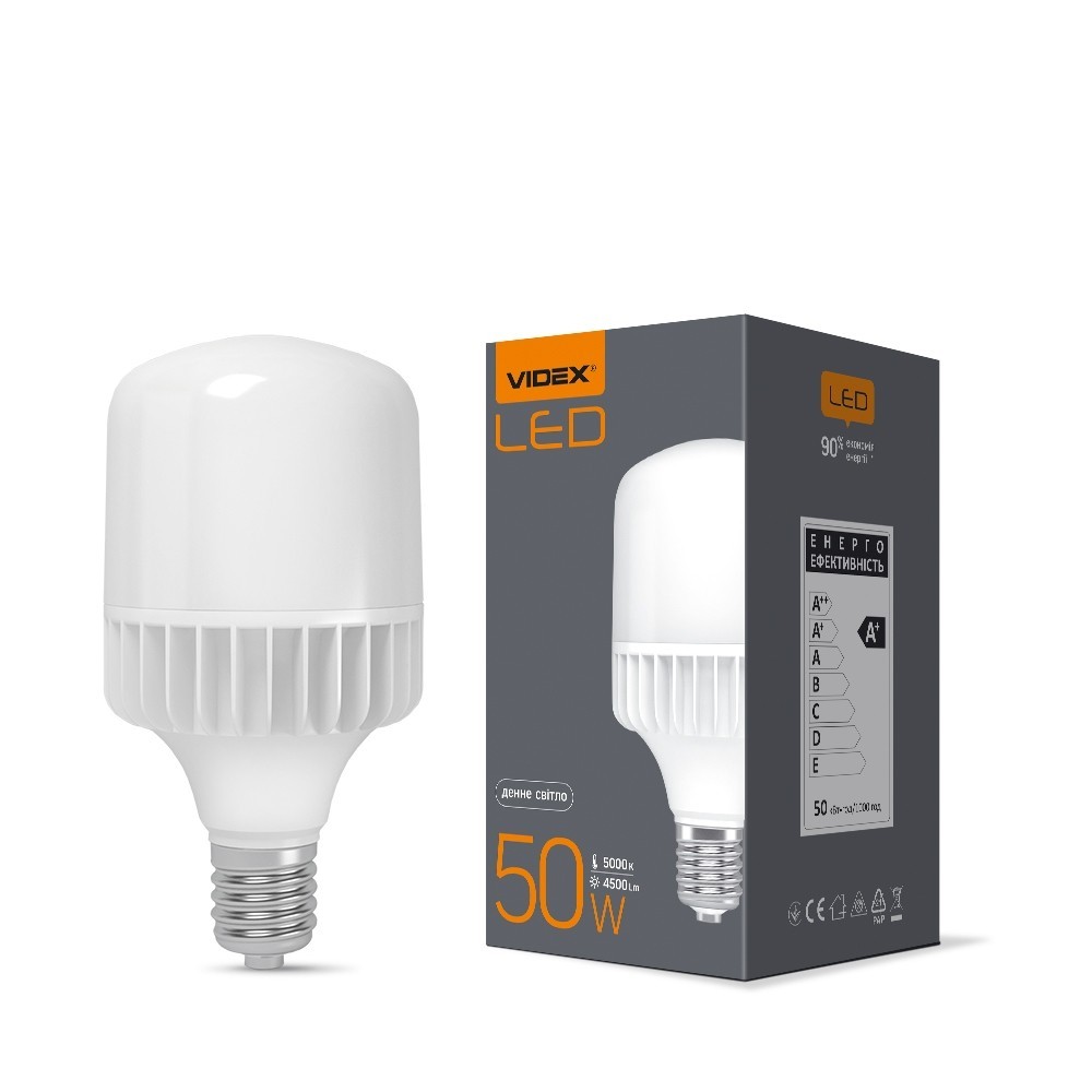 

LED лампа VIDEX A118 50W E40 5000K
