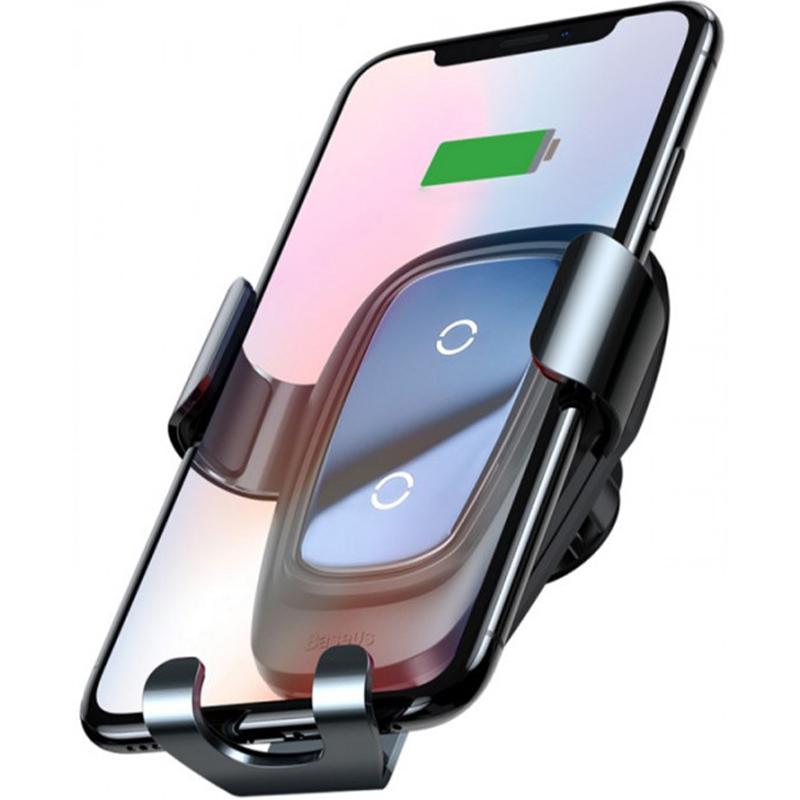 

Холдер Baseus Wireless Charger Explore Gravity Car Mount (WXYL-K01) Black