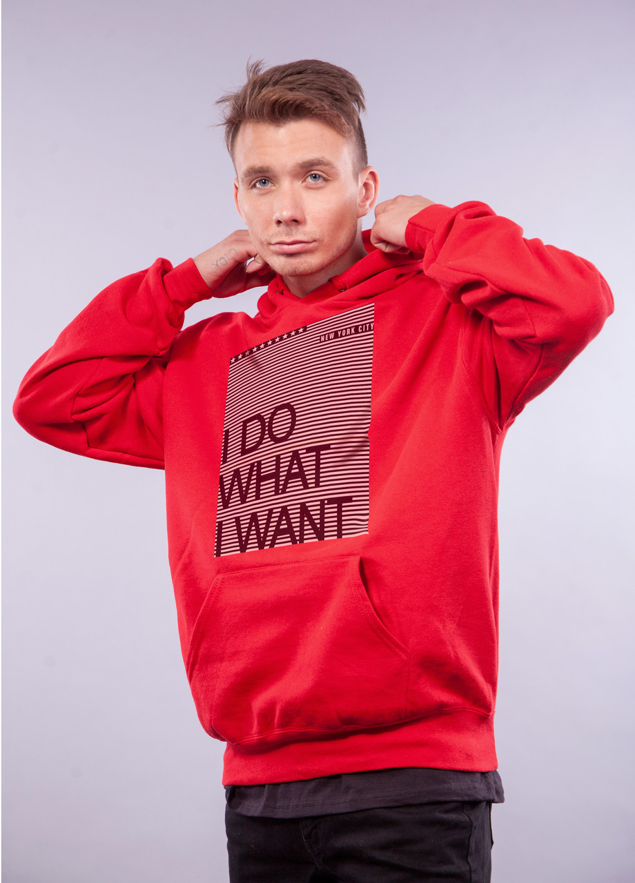 

Толстовка красная LOYS "I do what i want" XXL