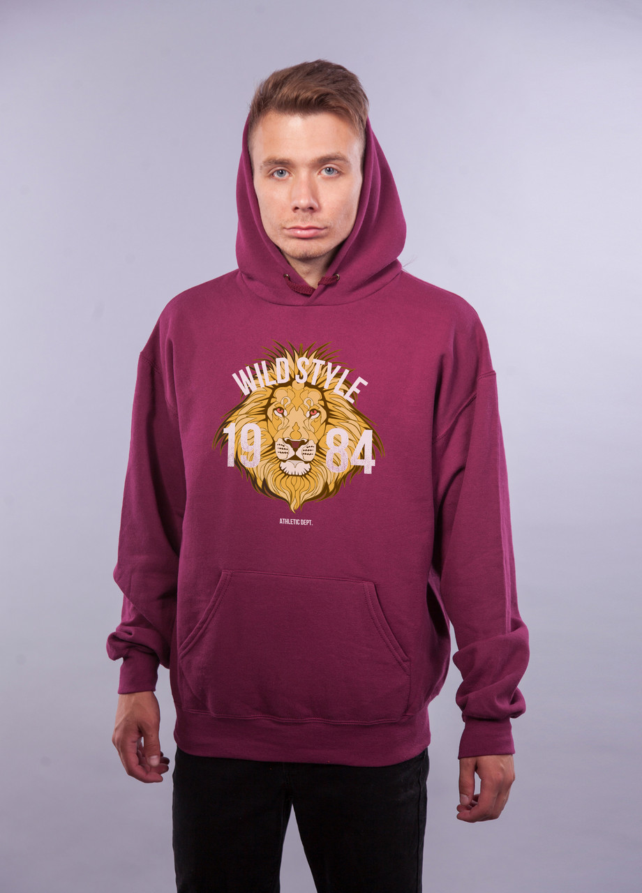 

Толстовка бордовая LOYS "Lion Wildestyle" XXL