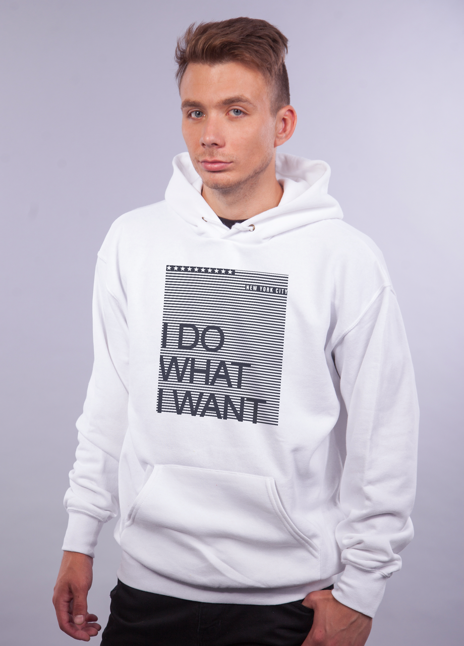 

Толстовка белая LOYS "I do what i want" XXL