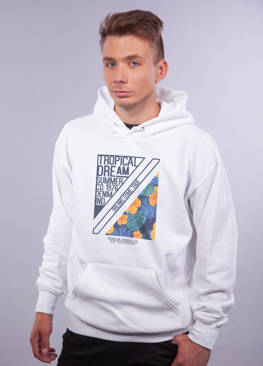 

Толстовка белая LOYS "Tropical Dream" XXL