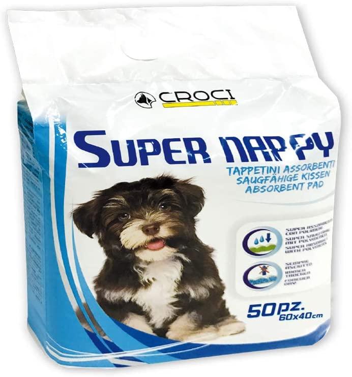 

Одноразовые пеленки 60x40 см Croci Super nappy. Для собак 50 шт/уп