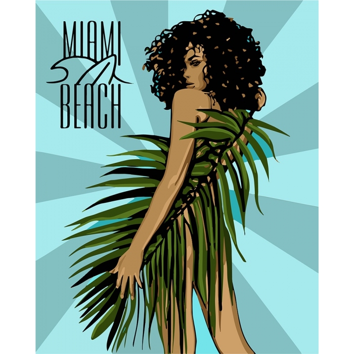 

Картина по номерам Идейка Miami Beach 40х50 см (КНО4699)