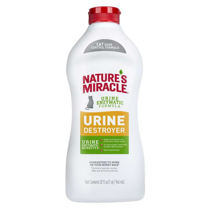 

Устранитель запаха мочи 8in1 Nature's Miracle Cat Urine Destroye для кошек 946 мл (018065970053)