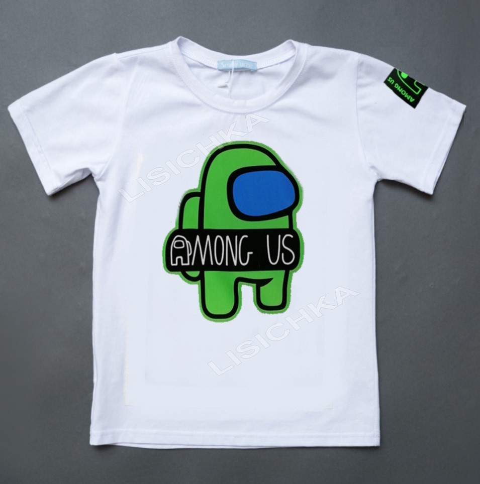 

Футболка Foxstyle Амонг ас белая, всем фанатам игры Among Us, 128см