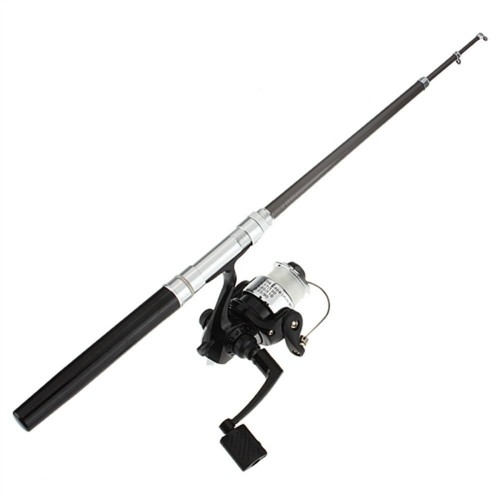 

Карманная мини-удочка в боксе Pocket Pen Fishing Rod + катушка Чёрная