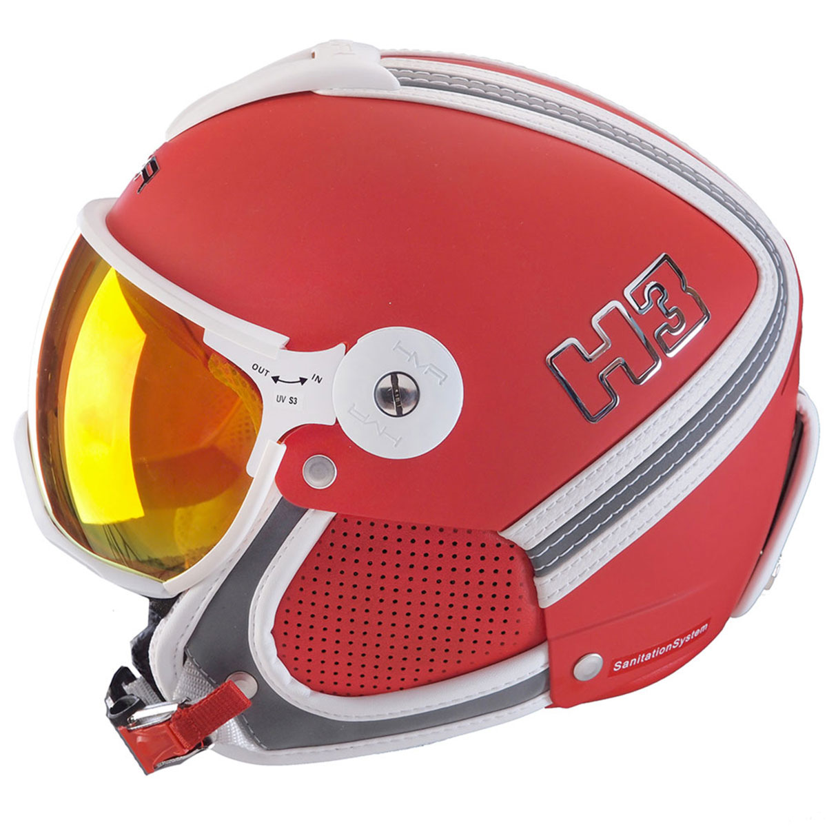 

Шлем для горных лыж HMR helmets Heritage H3 Hugo с визором Red M/S(55-57) 254