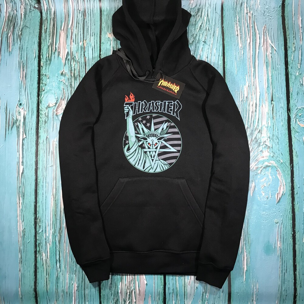 

Толстовка чёрная LOYS Thrasher liberty, Толстовка чёрная LOYS Thrasher liberty L