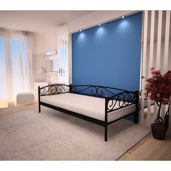 

Кровать Verona Lux Метакам 120х200 см. Черный