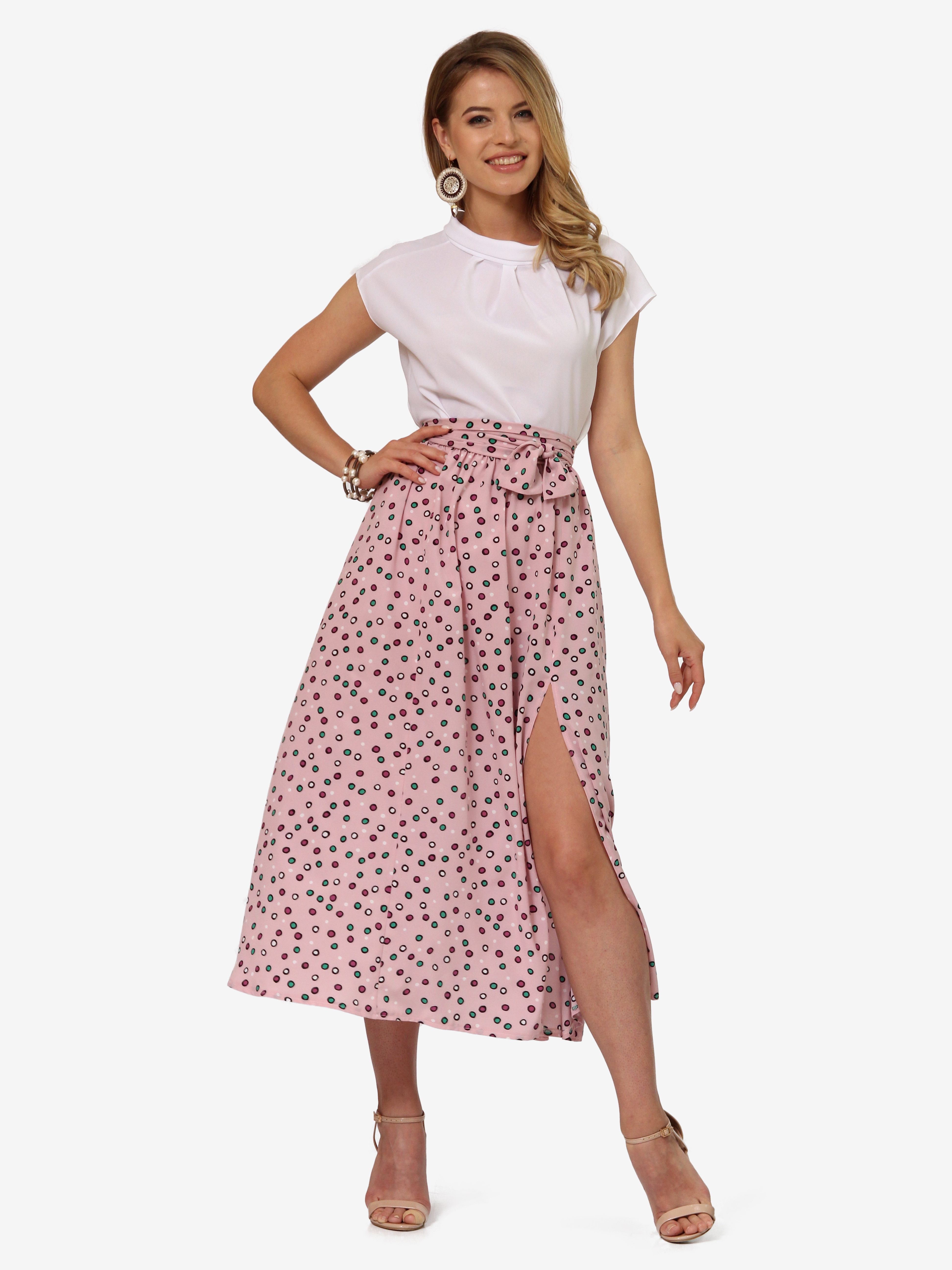 

Юбка Lila Kass Л-123-1565 5XL Нежно-розовая