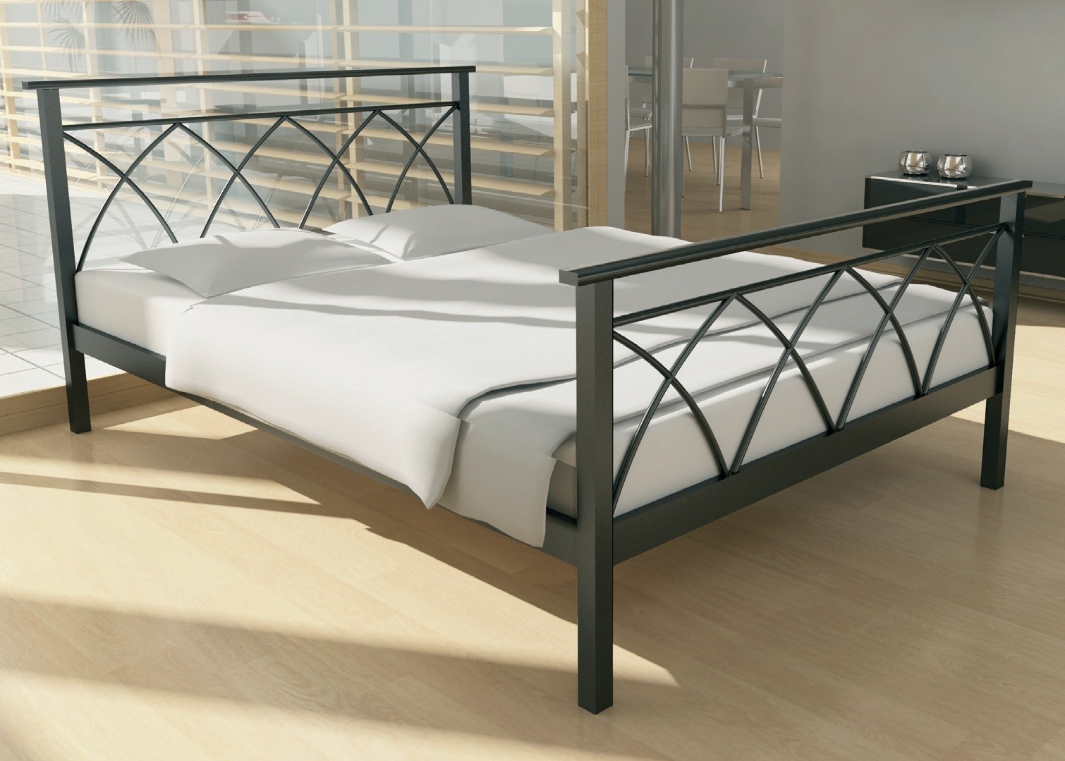 

Кровать Diana-2 Метакам 160х200 см. Черный