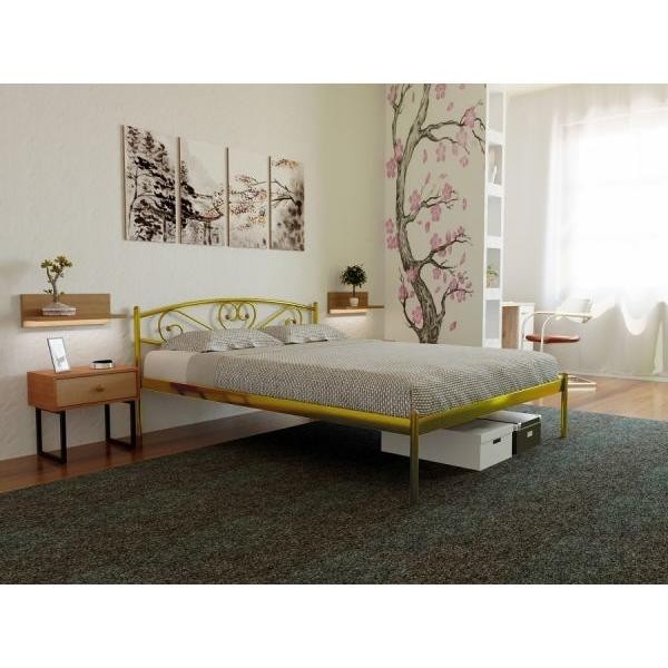 

Кровать Milana-1 Метакам 80х200 см. Золото