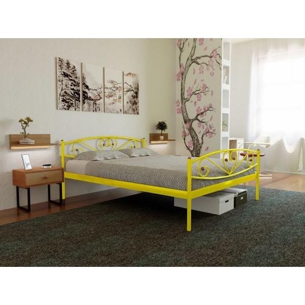 

Кровать Milana-2 Метакам 120х190 см. Желтый