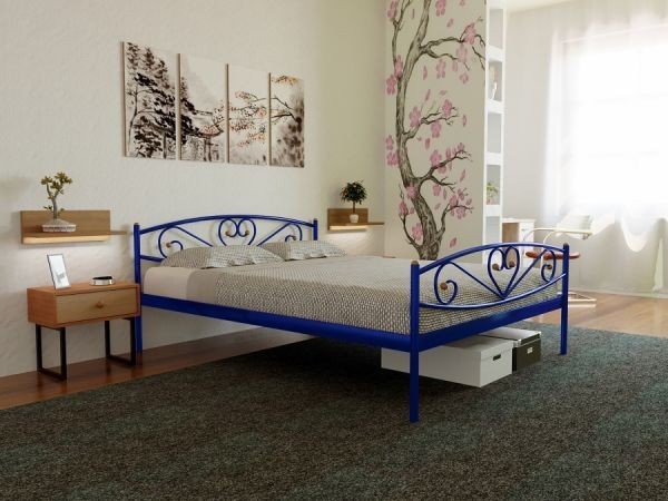 

Кровать Milana-2 Метакам 180х200 см. Синий